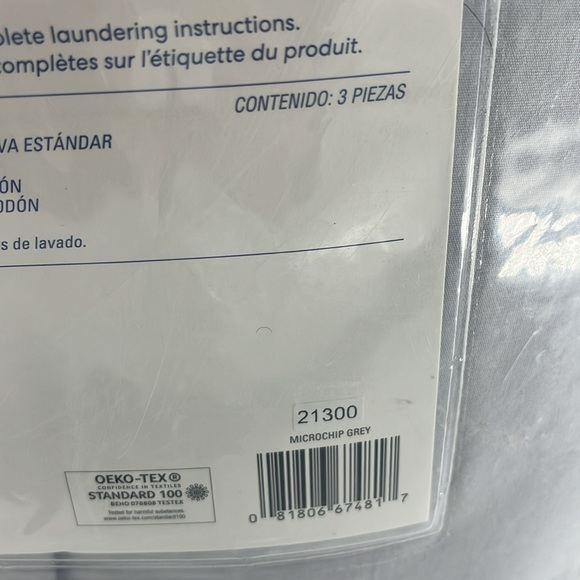 SIMPLY ESSENTIAL 3 Garment Washed Comforter Set Full/Queen Microchip Grey - Picture 11 of 13